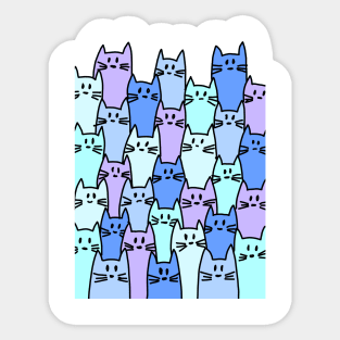 Army of cats Sticker